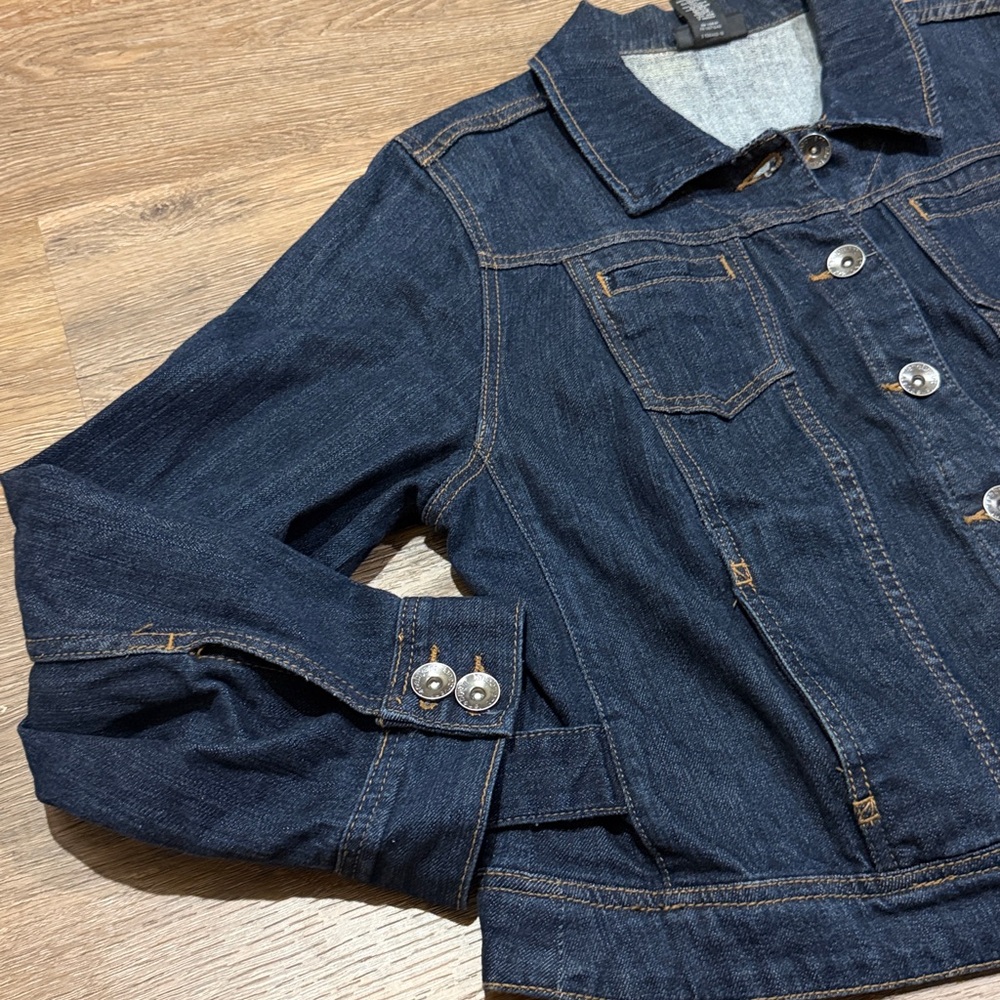 Lane Bryant Dark Blue Denim Jacket - Picture 3 of 6